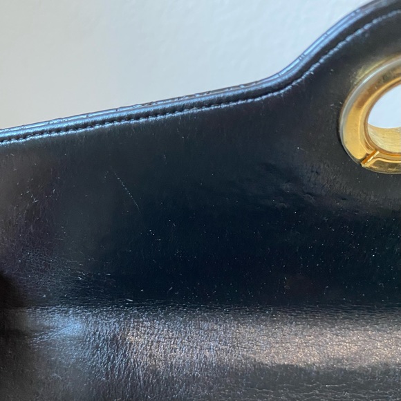 Vintage Koret Leather Handbag Shoulder Bag with chained coin purse - Picture 12 of 14